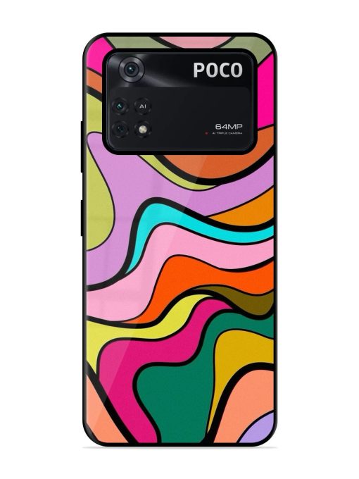 Wavy Wonder Glossy Soft Edge Case for Poco M4 Pro (4G) Chachhi