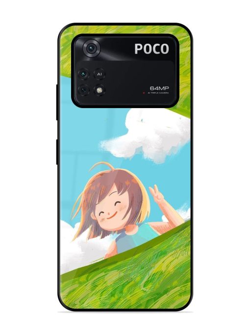 I'M On My Way Glossy Soft Edge Case for Poco M4 Pro (4G) Chachhi