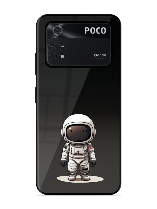 Neon Astronaut Glossy Soft Edge Case for Poco M4 Pro (4G) Chachhi