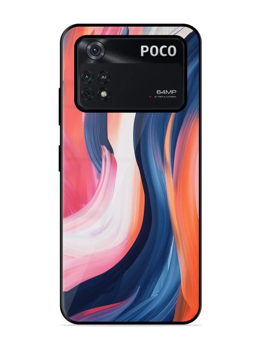 Whirling Hues Glossy Soft Edge Case for Poco M4 Pro (4G) Chachhi