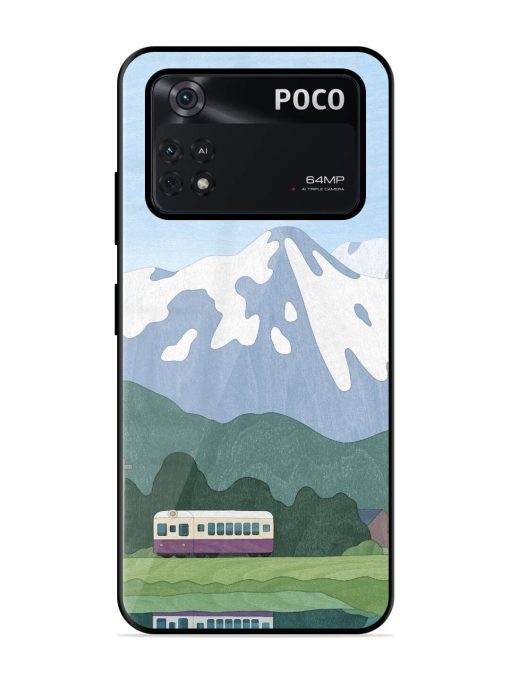 Mountainside Reflections Glossy Soft Edge Case for Poco M4 Pro (4G) Chachhi