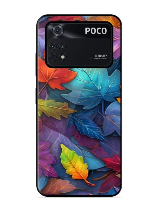 Autumn'S Embrace Glossy Soft Edge Case for Poco M4 Pro (4G) Chachhi