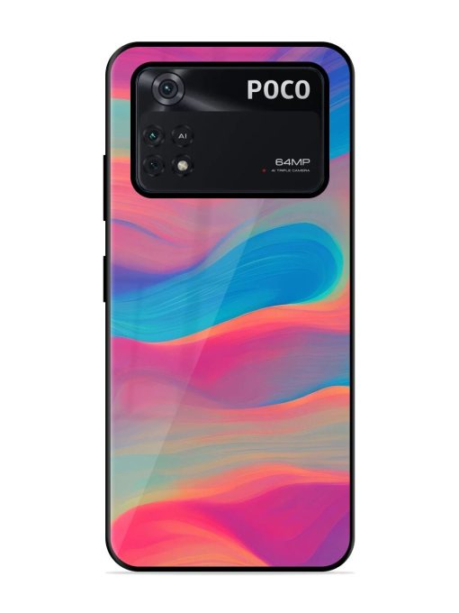 Wavy Wonder Glossy Soft Edge Case for Poco M4 Pro (4G) Chachhi