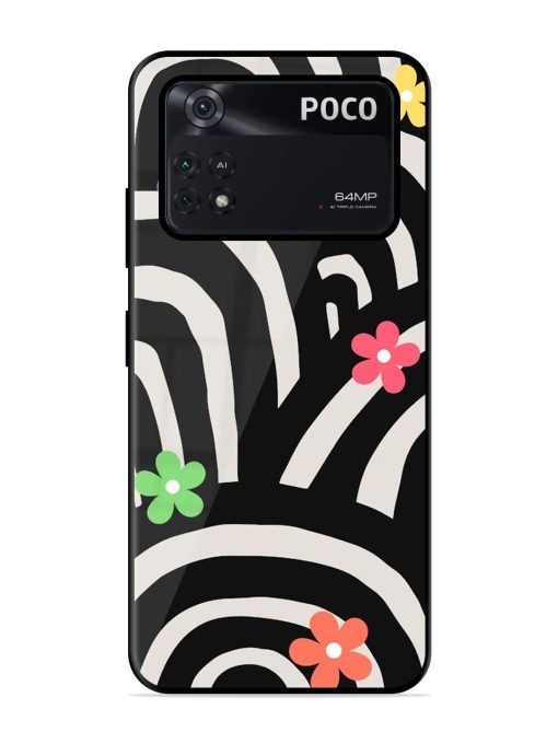 Rainbow Arcs Glossy Soft Edge Case for Poco M4 Pro (4G) Chachhi