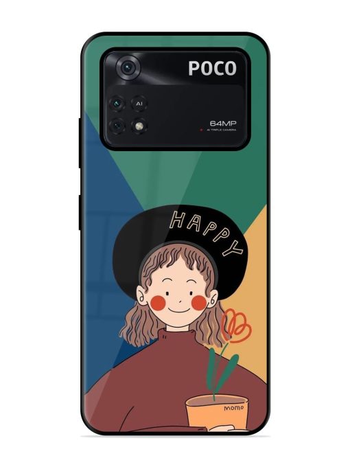 Happy Momo Glossy Soft Edge Case for Poco M4 Pro (4G) Chachhi