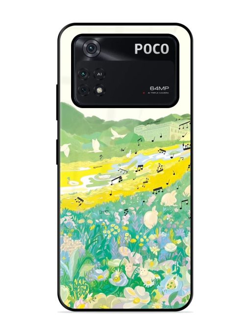 Melody In Bloom Glossy Soft Edge Case for Poco M4 Pro (4G) Chachhi