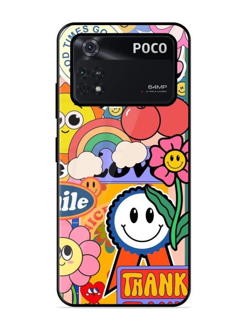 Good Times Good Vibes Glossy Soft Edge Case for Poco M4 Pro (4G)