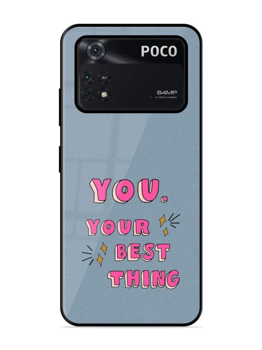 Self-Love Sparkles Glossy Soft Edge Case for Poco M4 Pro (4G) Chachhi