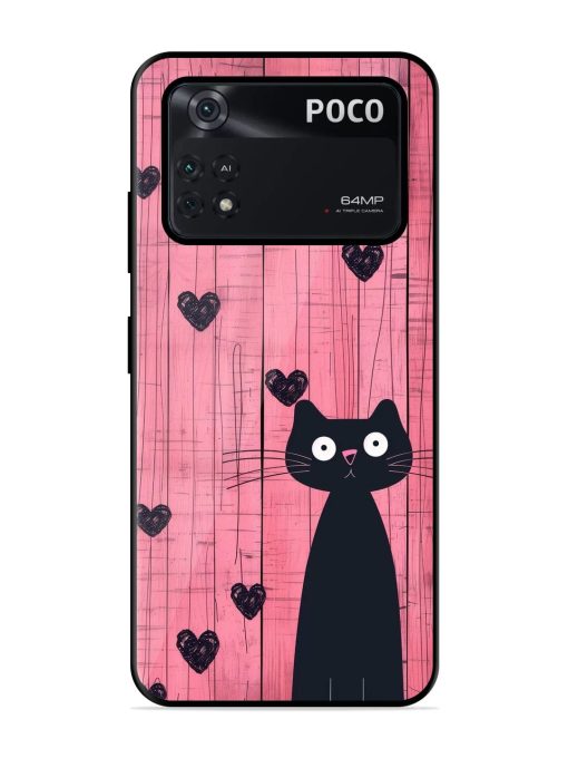 Feline Valentine'S Day Glossy Soft Edge Case for Poco M4 Pro (4G) Chachhi