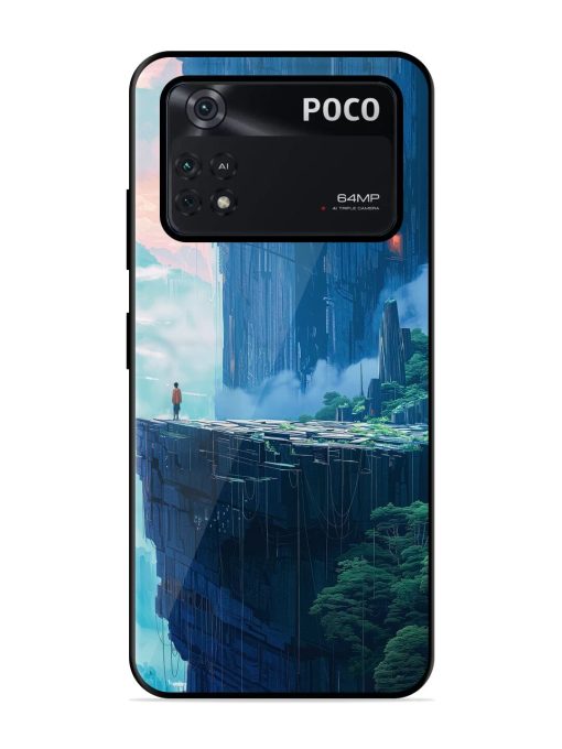 Solitude In The Sky Glossy Soft Edge Case for Poco M4 Pro (4G) Chachhi