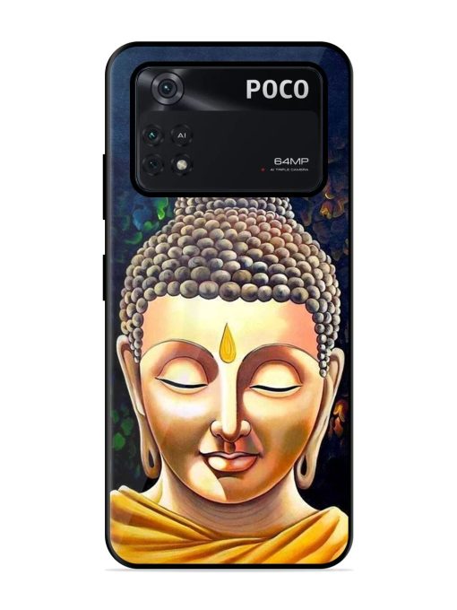 Buddha Face Glossy Soft Edge Case for Poco M4 Pro (4G) Chachhi