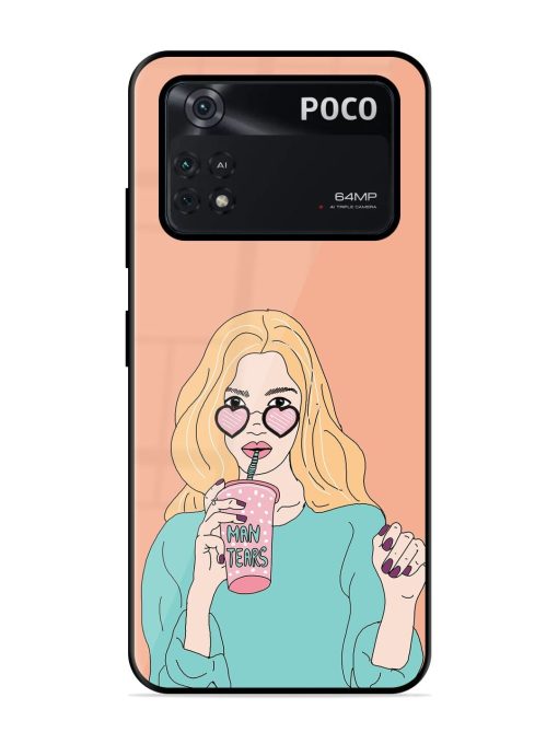 Feminine Power Glossy Soft Edge Case for Poco M4 Pro (4G) Chachhi