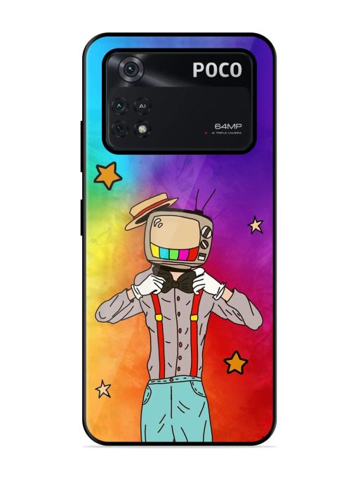 Tv Personality Glossy Soft Edge Case for Poco M4 Pro (4G) Chachhi