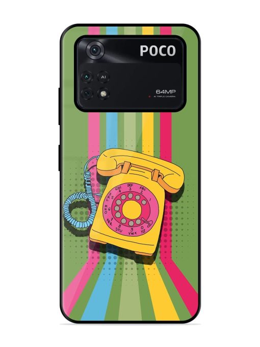 Retro Dialer Glossy Soft Edge Case for Poco M4 Pro (4G) Chachhi