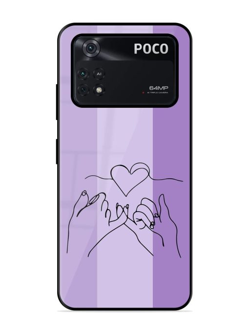 Forever Linked Glossy Soft Edge Case for Poco M4 Pro (4G) Chachhi