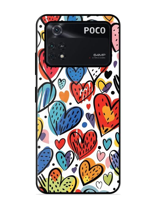 Heartfelt Harmony Glossy Soft Edge Case for Poco M4 Pro (4G) Chachhi