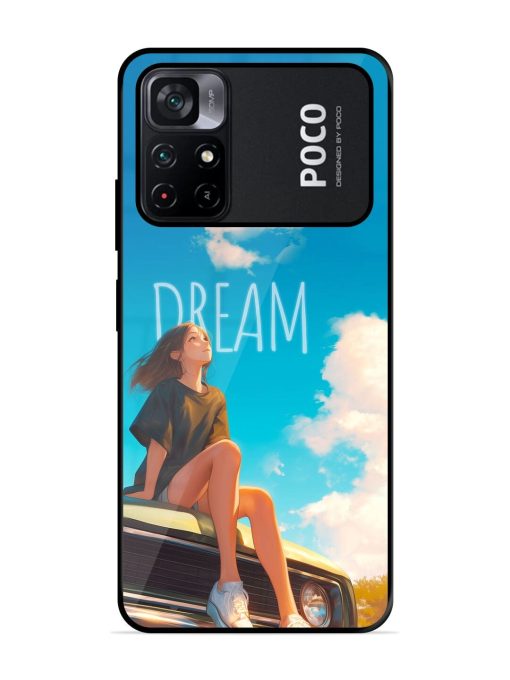 Girly Dream Art Glossy Soft Edge Case for Poco M4 Pro (5G) Chachhi