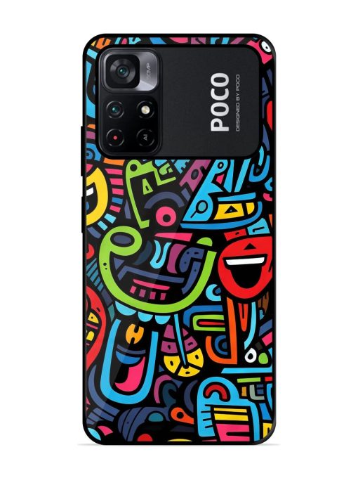 Doodlephoria Glossy Soft Edge Case for Poco M4 Pro (5G) Chachhi