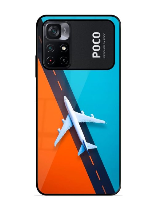 Skyward Bound Glossy Soft Edge Case for Poco M4 Pro (5G) Chachhi