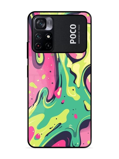 Gooey Grooves Glossy Soft Edge Case for Poco M4 Pro (5G) Chachhi