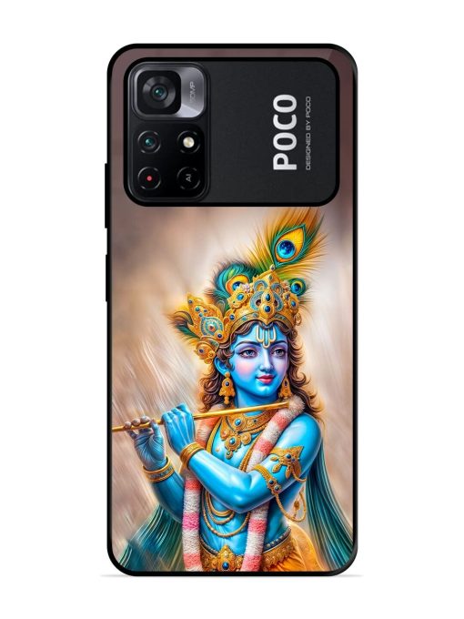 Divine Krishna Glossy Soft Edge Case for Poco M4 Pro (5G) Chachhi