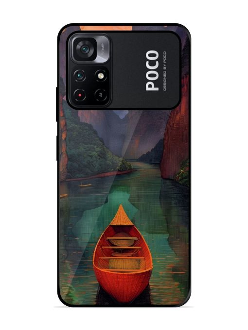 Serene Passage Glossy Soft Edge Case for Poco M4 Pro (5G) Chachhi