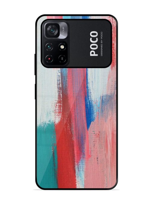 Colorful Chaos Glossy Soft Edge Case for Poco M4 Pro (5G) Chachhi