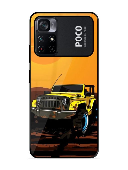 Sunset Cruise Glossy Soft Edge Case for Poco M4 Pro (5G) Chachhi