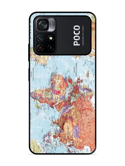 Our Blue Marble Glossy Soft Edge Case for Poco M4 Pro (5G) Chachhi