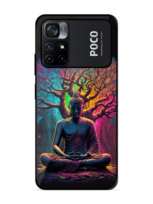 Enlightened Serenity Glossy Soft Edge Case for Poco M4 Pro (5G) Chachhi