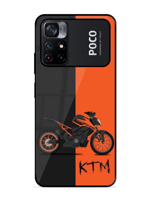 Orange Beast Glossy Soft Edge Case for Poco M4 Pro (5G) Chachhi