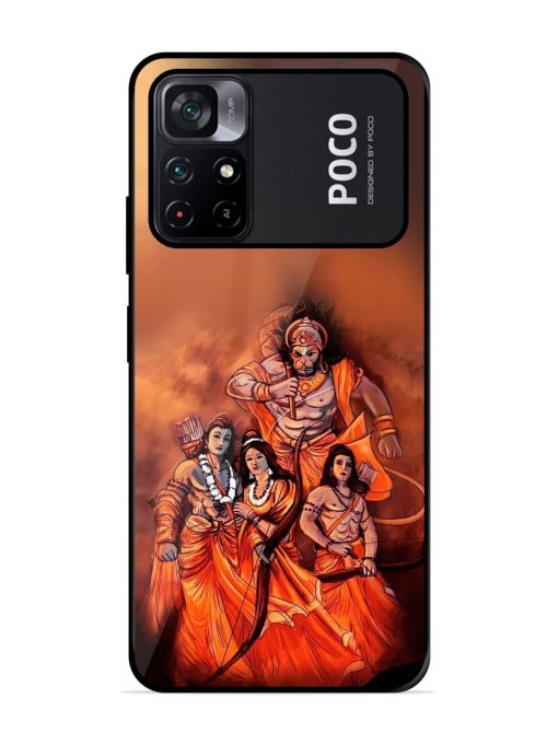 Sita Ram Glossy Soft Edge Case for Poco M4 Pro (5G) Chachhi