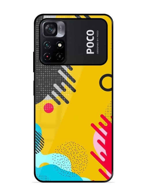 Neon Pop Glossy Soft Edge Case for Poco M4 Pro (5G) Chachhi