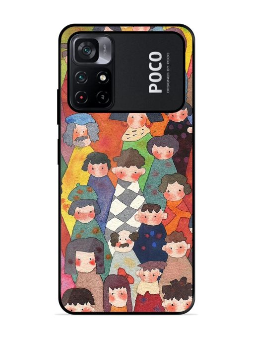 Blooming Arcs Glossy Soft Edge Case for Poco M4 Pro (5G) Chachhi