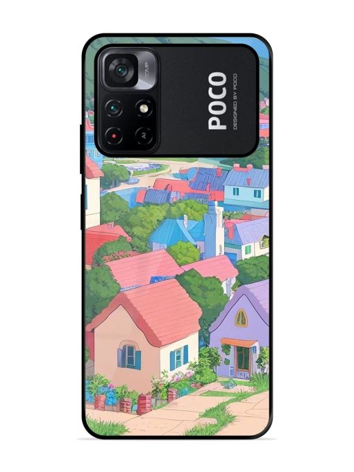 Pastel Paradise Glossy Soft Edge Case for Poco M4 Pro (5G) Chachhi