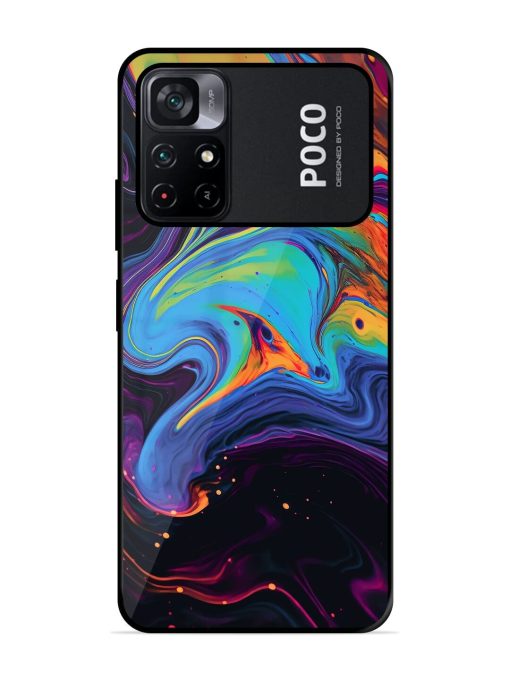 Liquid Dreamscape Glossy Soft Edge Case for Poco M4 Pro (5G) Chachhi