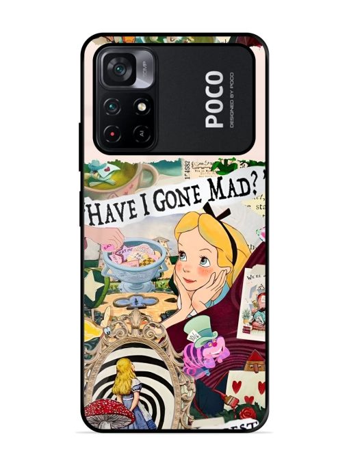 Mad Hatter'S Collage Glossy Soft Edge Case for Poco M4 Pro (5G) Chachhi