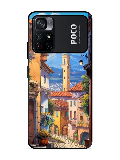 Tuscan Twilight Glossy Soft Edge Case for Poco M4 Pro (5G) Chachhi