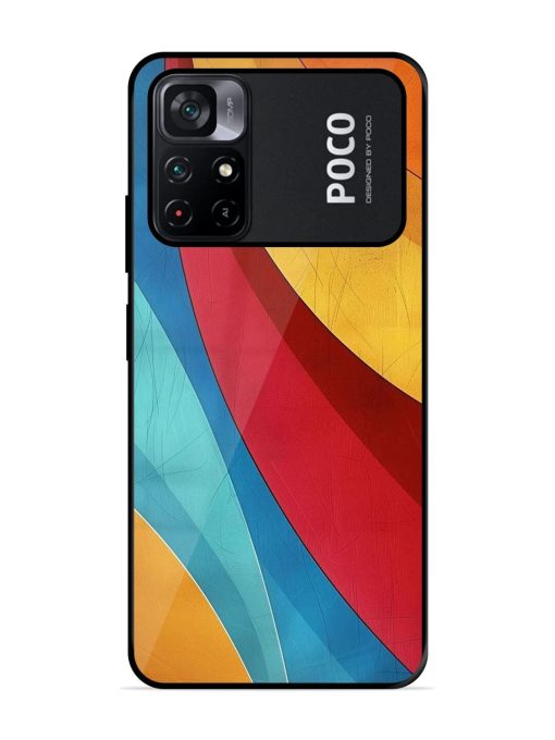 Curving Canvas Glossy Soft Edge Case for Poco M4 Pro (5G) Chachhi