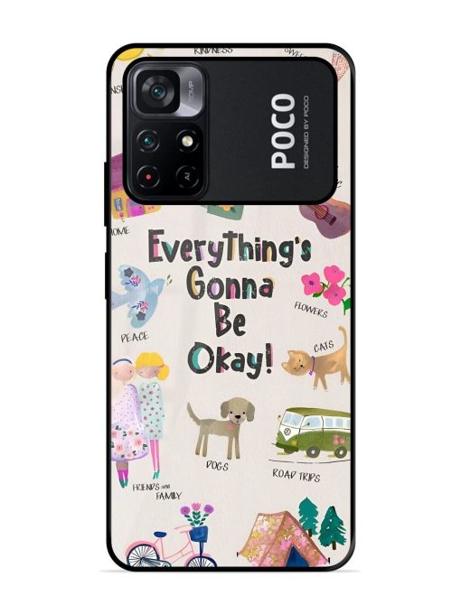 Sunshine And Smiles Glossy Soft Edge Case for Poco M4 Pro (5G) Chachhi