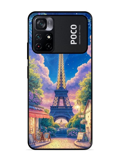 Twilight In Paris Glossy Soft Edge Case for Poco M4 Pro (5G) Chachhi