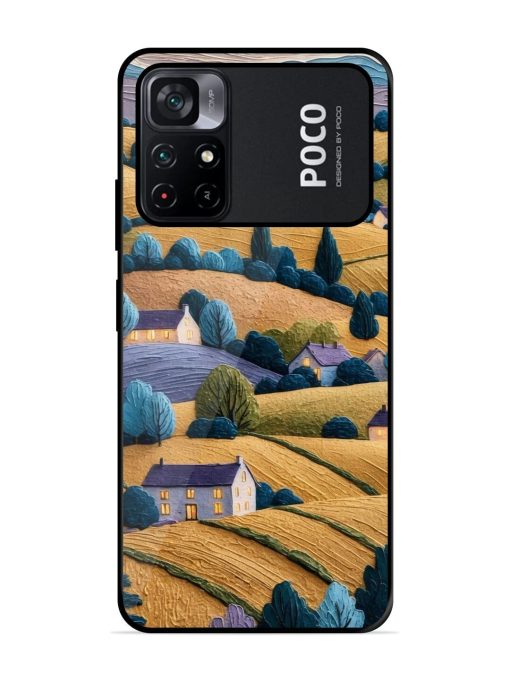 Rolling Hilltop Haven Glossy Soft Edge Case for Poco M4 Pro (5G) Chachhi