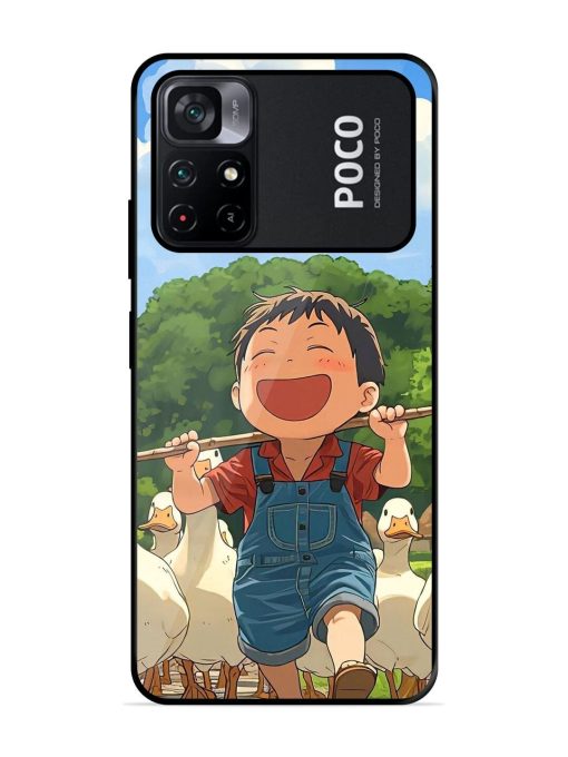 Duck Parade Glossy Soft Edge Case for Poco M4 Pro (5G) Chachhi