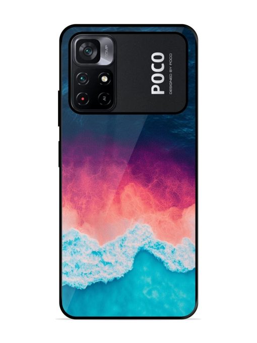 Where The Ocean Meets The Sky Glossy Soft Edge Case for Poco M4 Pro (5G) Chachhi