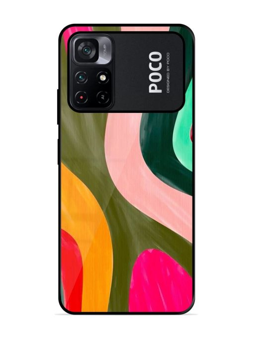 Wavy Wonder Glossy Soft Edge Case for Poco M4 Pro (5G) Chachhi