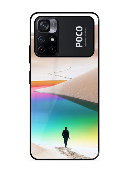 Desert Dreams Glossy Soft Edge Case for Poco M4 Pro (5G) Chachhi