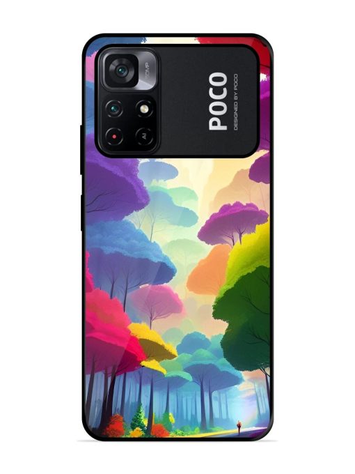 Rainbow Road Glossy Soft Edge Case for Poco M4 Pro (5G) Chachhi