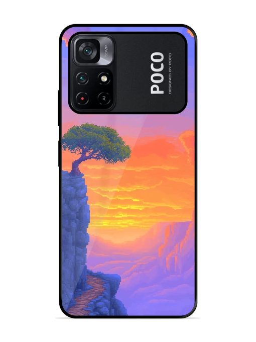 Cliffside Solitude Glossy Soft Edge Case for Poco M4 Pro (5G) Chachhi