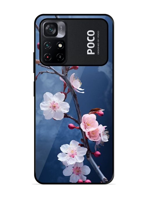 Delicate Blossoms Glossy Soft Edge Case for Poco M4 Pro (5G) Chachhi