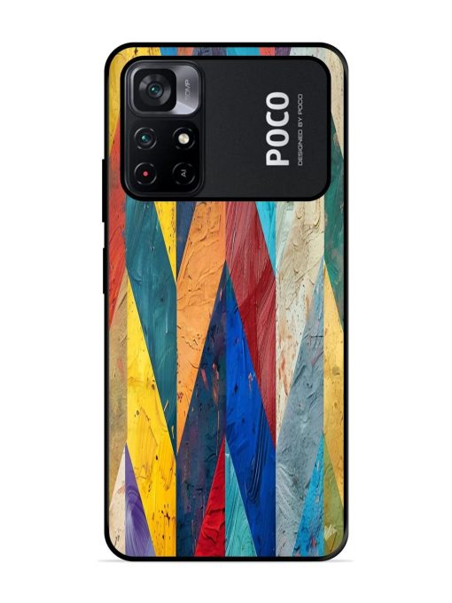 Abstract Tapestry Glossy Soft Edge Case for Poco M4 Pro (5G) Chachhi